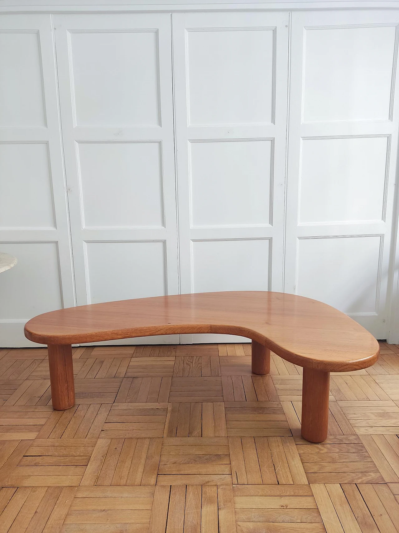 Boomerang wooden coffee table, 1980s 2