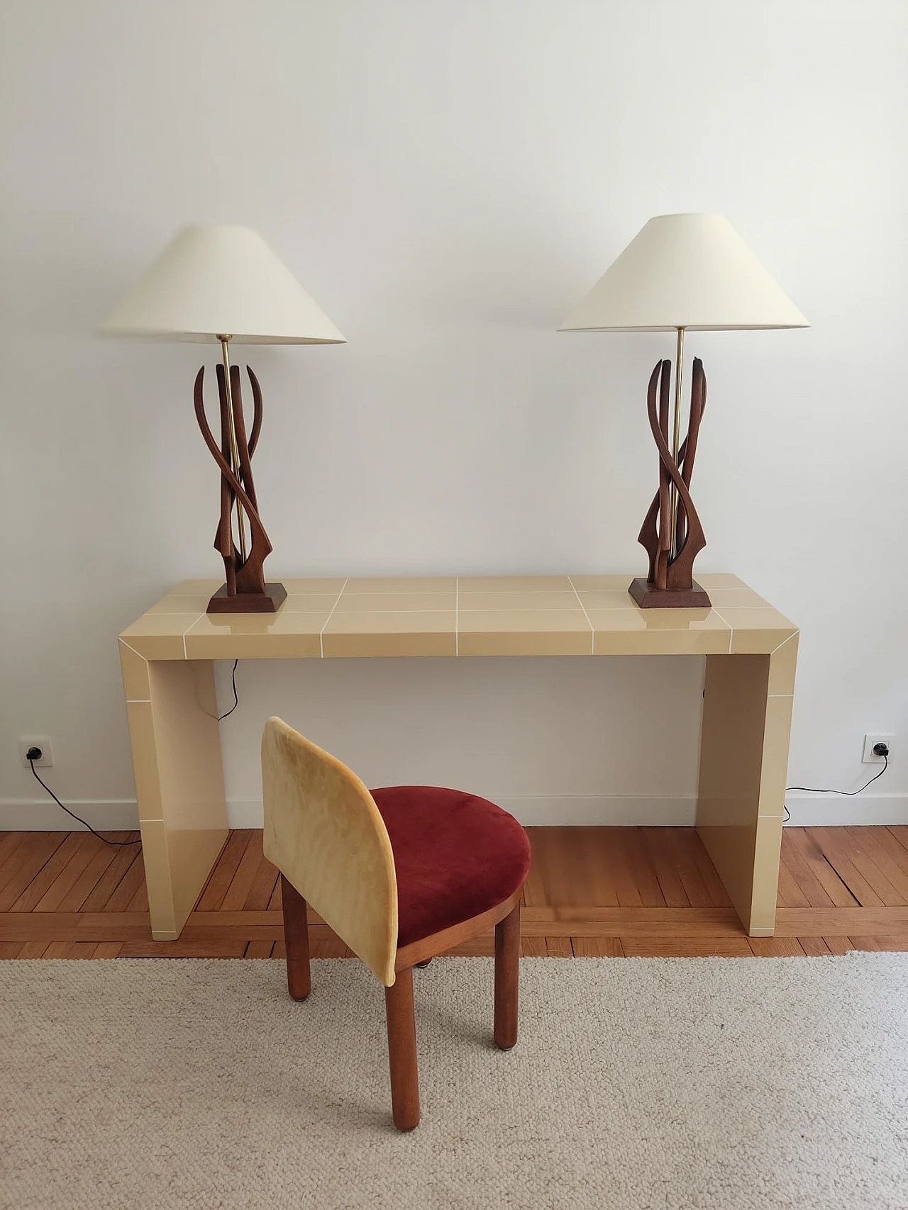 Lacquered console table, 1970s 9