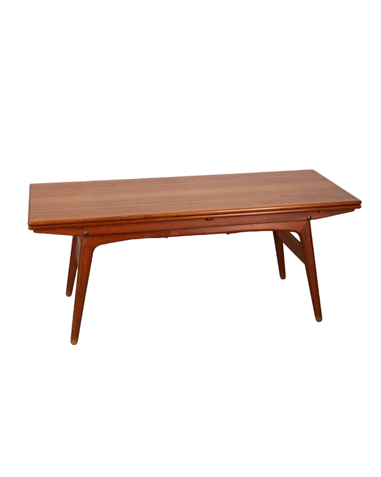 Danish extensible coffee table in teak, 1960s 12