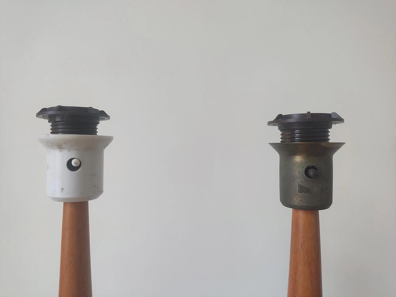 Pair of teak table lamps by AB Stilarmatur Tranås, 1960s 5