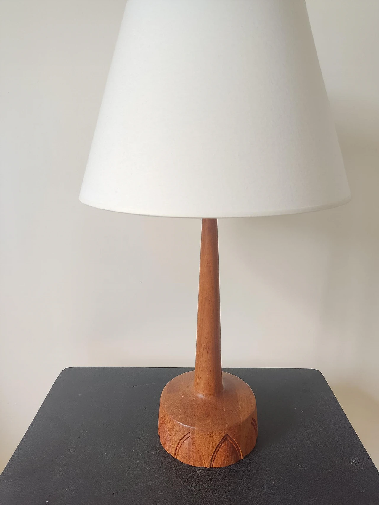 Pair of teak table lamps by AB Stilarmatur Tranås, 1960s 11