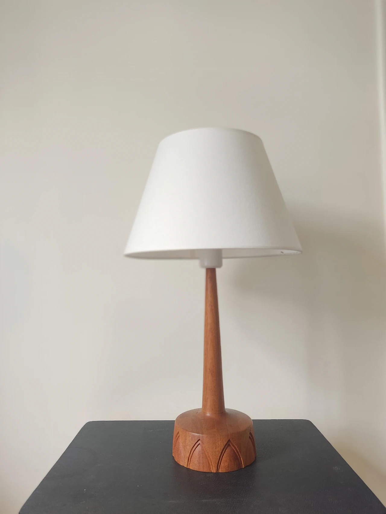 Teak table lamp by AB Stilarmatur Tranås, 1960s 5