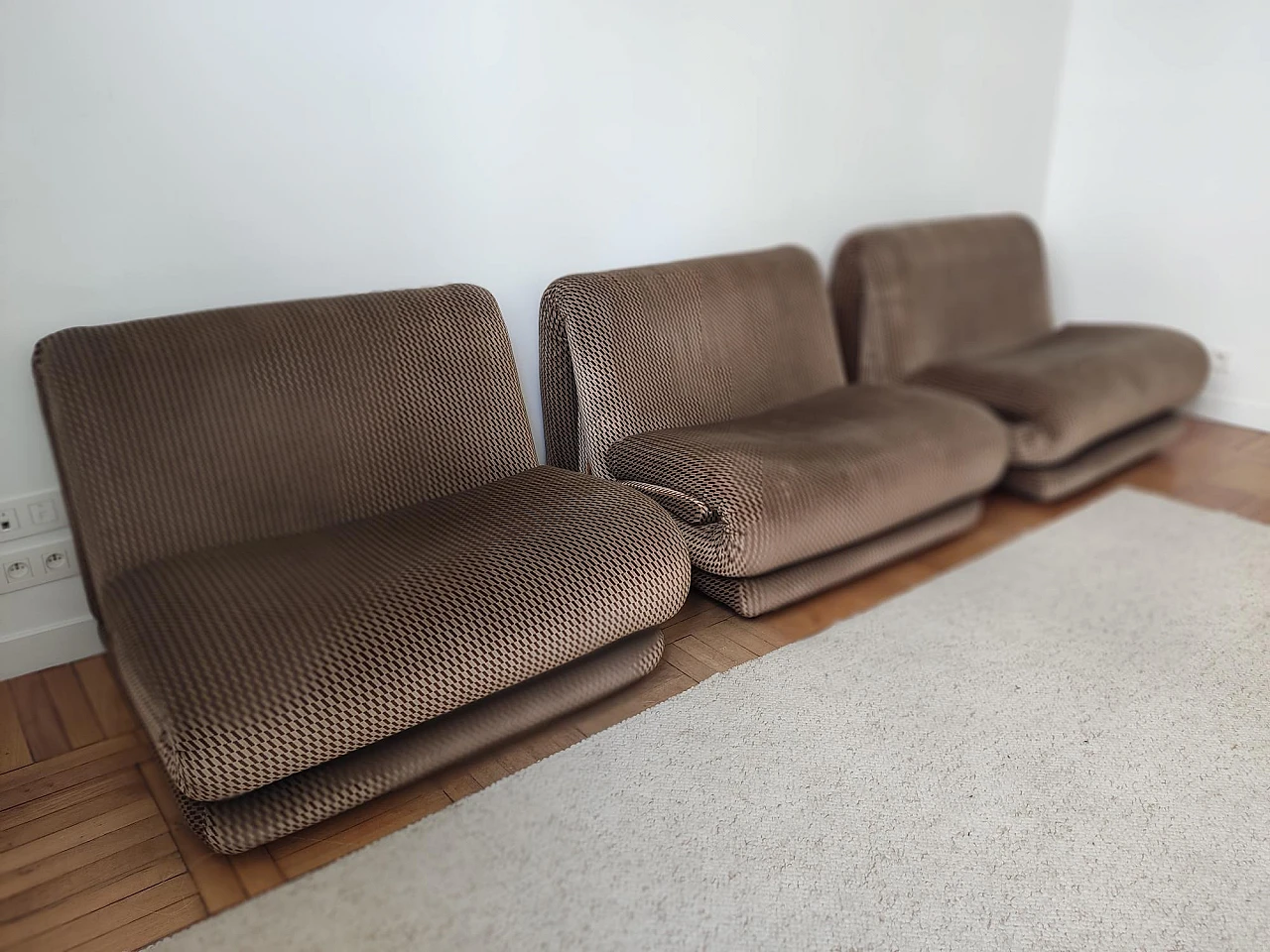 Three-module sofa by Salotti, 1970s 3