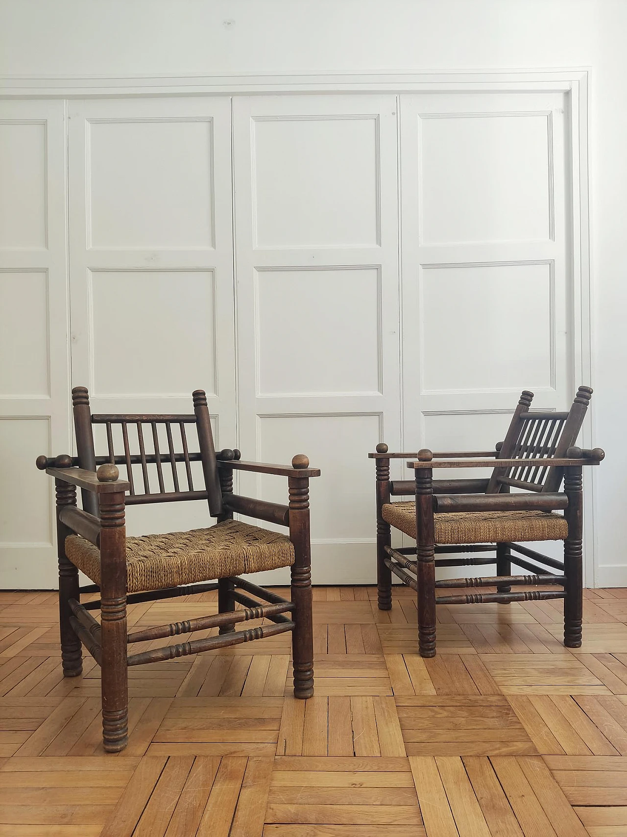 Pair of Art Deco armchairs by Charles Dudouyt, 1940s 1