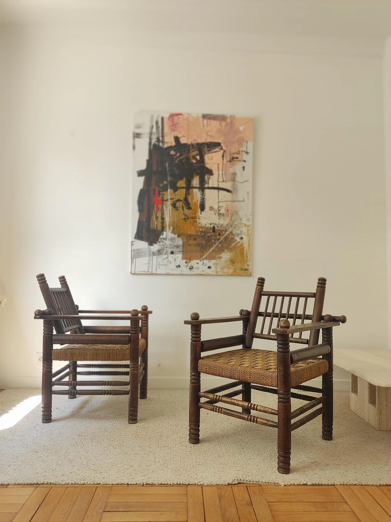 Pair of Art Deco armchairs by Charles Dudouyt, 1940s 5