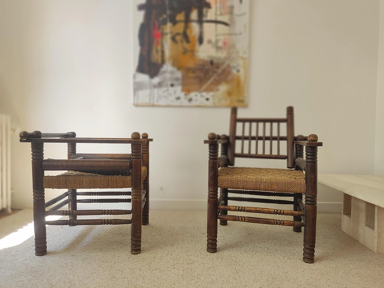 Pair of Art Deco armchairs by Charles Dudouyt, 1940s 9