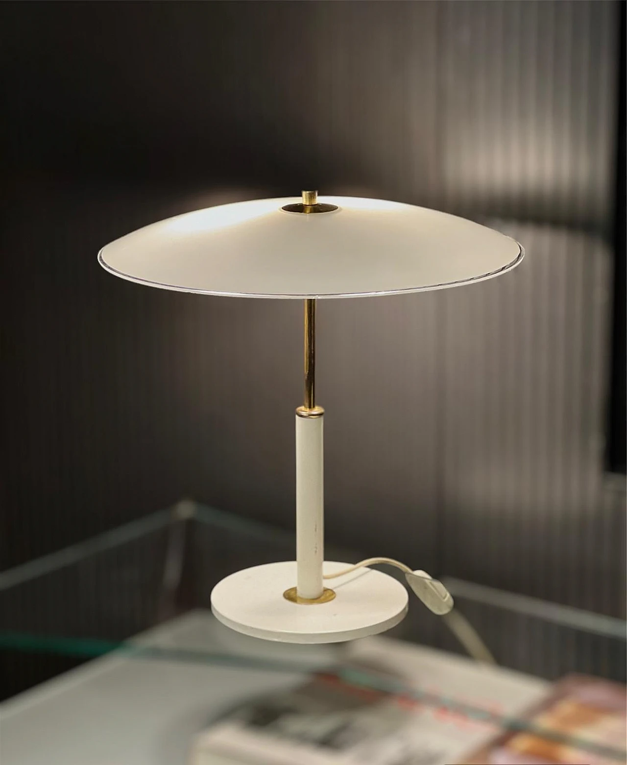 Lampada in vetro e metallo di Karin Mobring per Ikea, anni '80 3