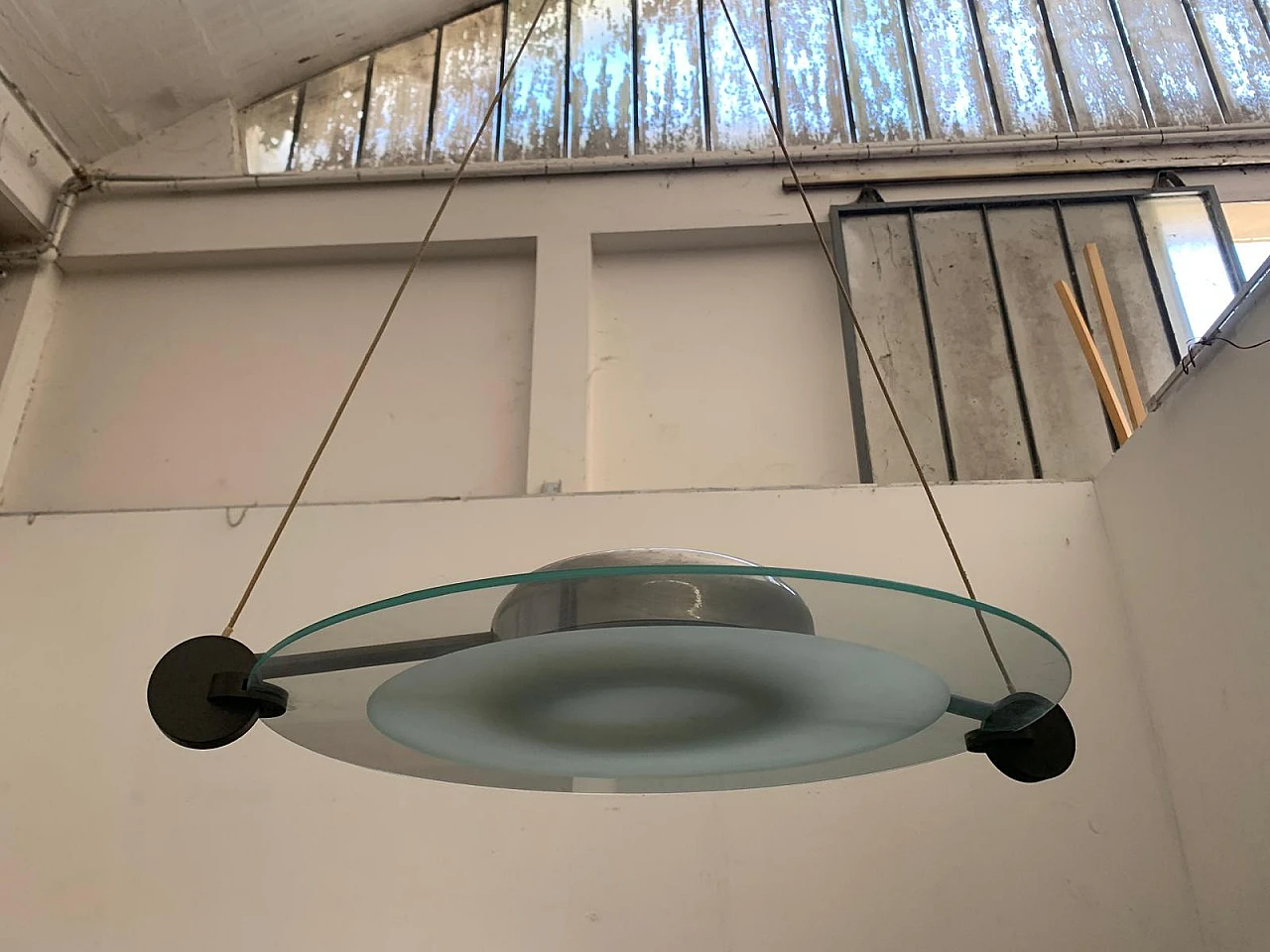 Cyclos chandelier by Michele De Lucchi for Artemide, 1980s 1