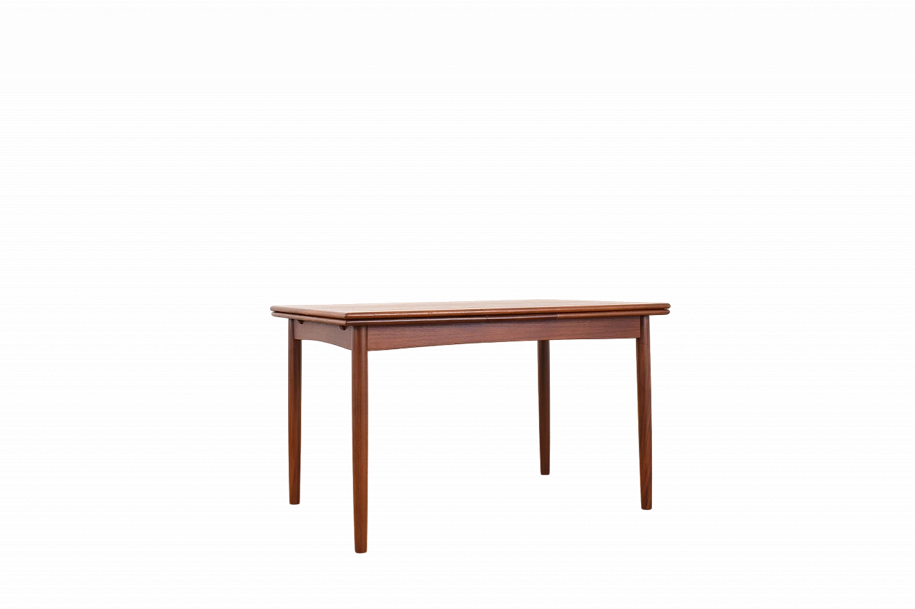 Danish teak extendable table, 1960s 15