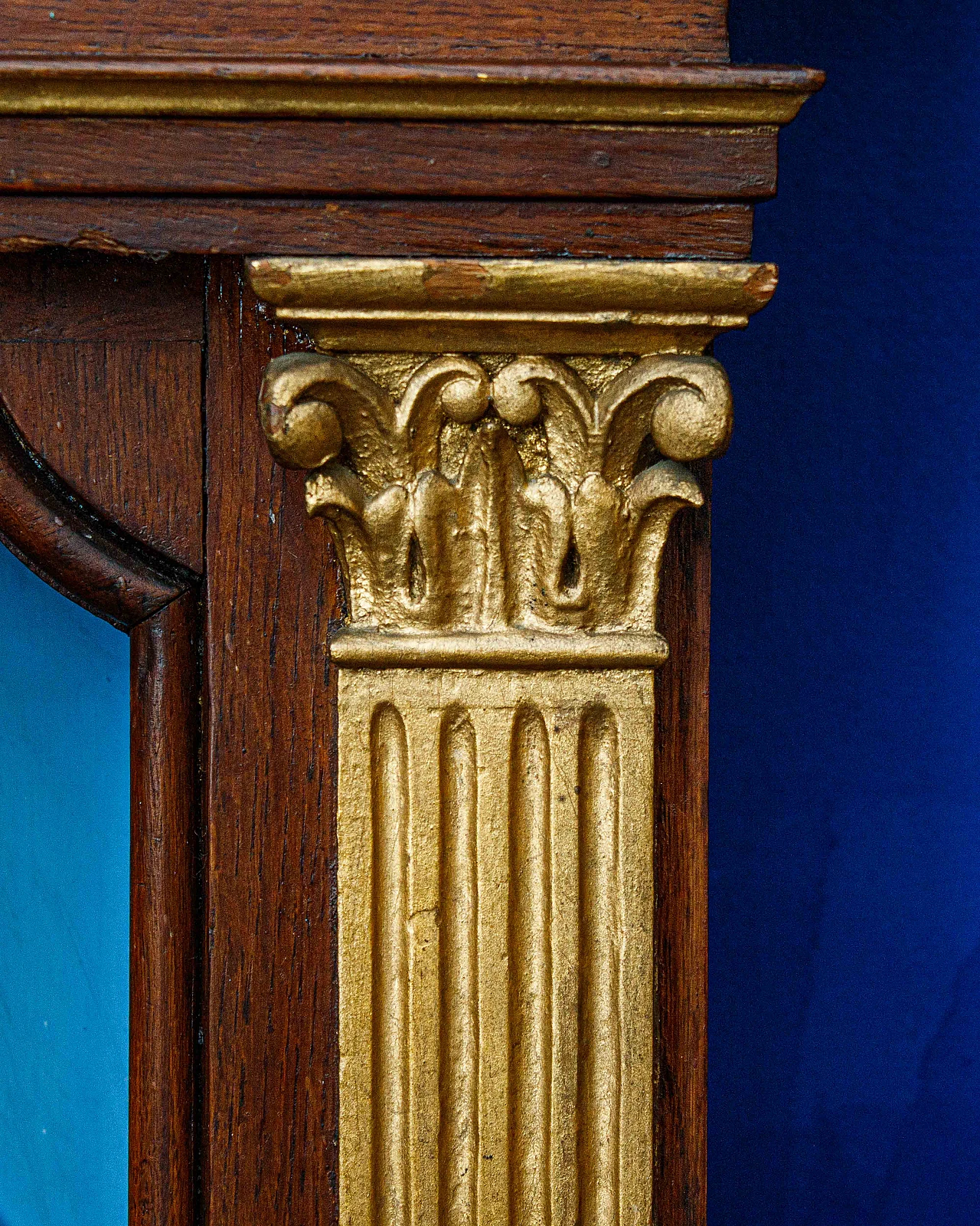 Pair of walnut niches with bas-reliefs of archangels, mid-19th century 8