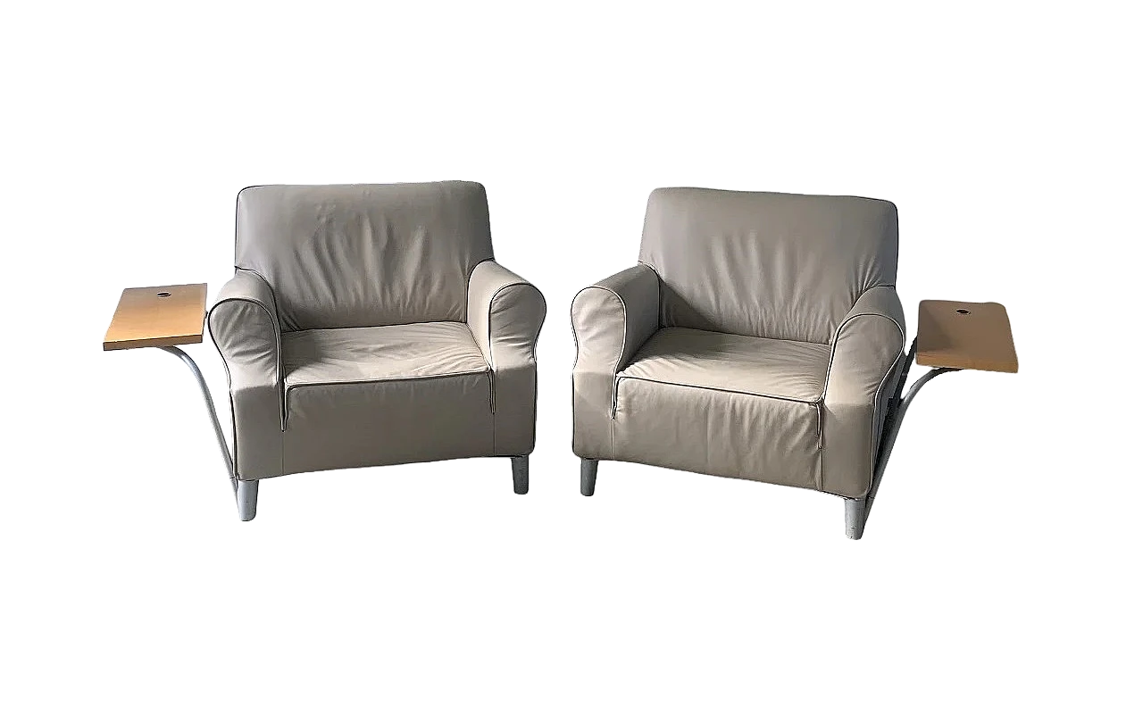 Pair of Lazy Working armchairs by Philippe Starck for Cassina 13