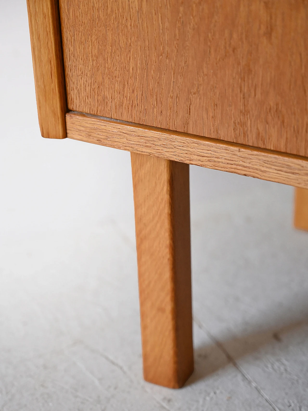 Oak three-drawers cabinet, 1960s 7