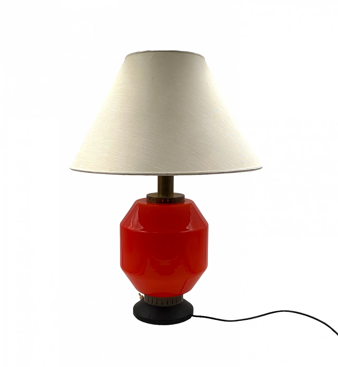 Table lamp glass base by Stilnovo, 1960s 1