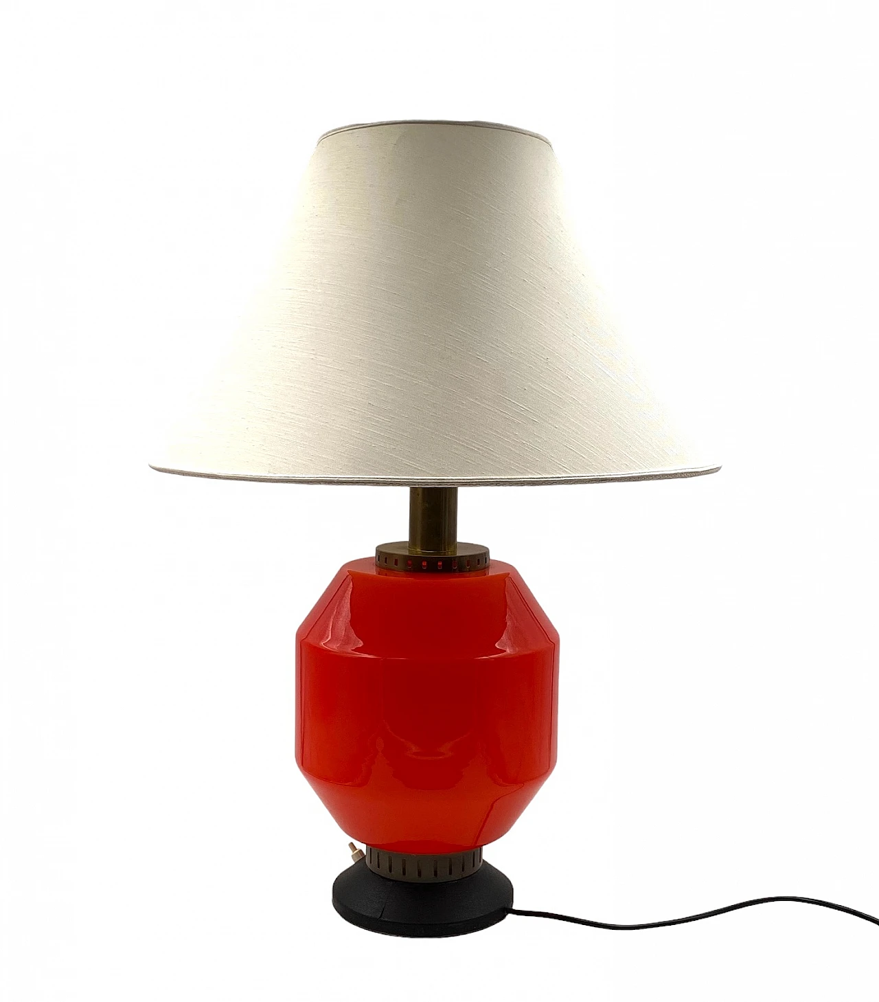 Table lamp glass base by Stilnovo, 1960s 17