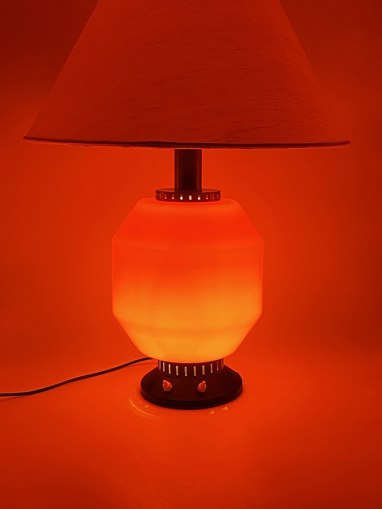 Table lamp glass base by Stilnovo, 1960s 22