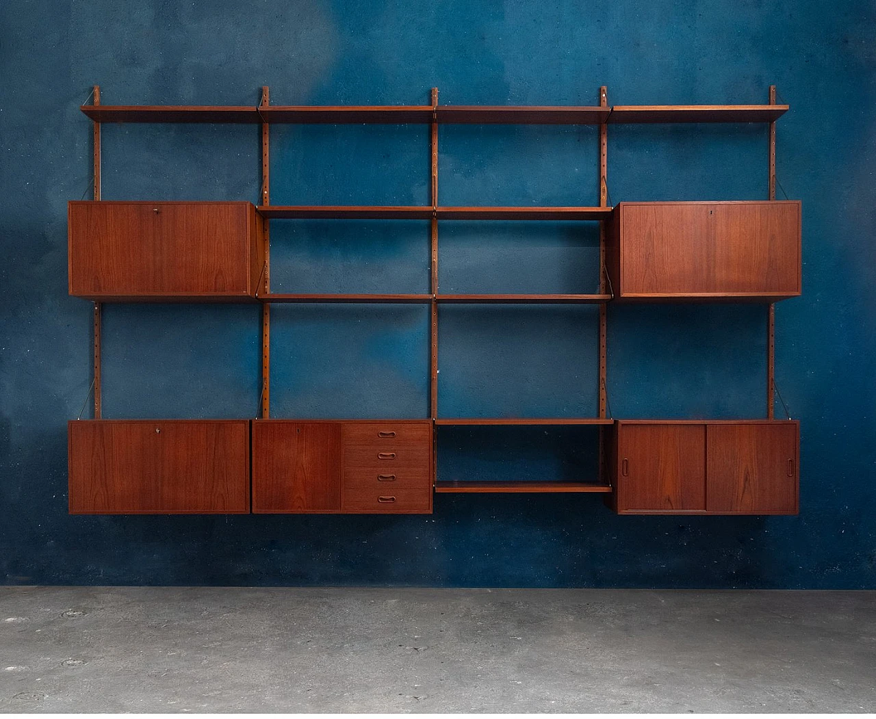 Teak bookcase by Hans Olsen, 1960s 3