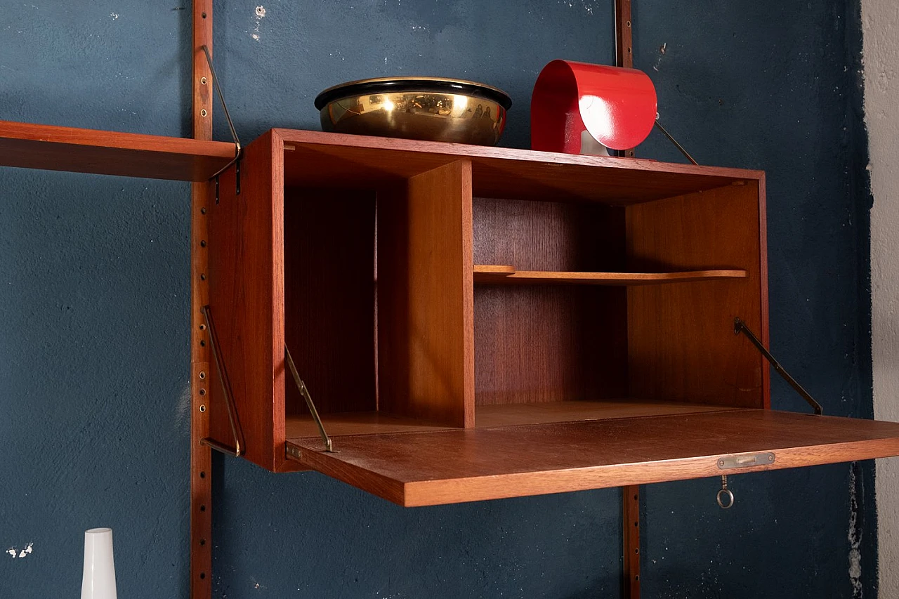 Teak bookcase by Hans Olsen, 1960s 9