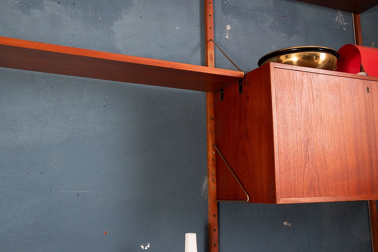 Teak bookcase by Hans Olsen, 1960s 10