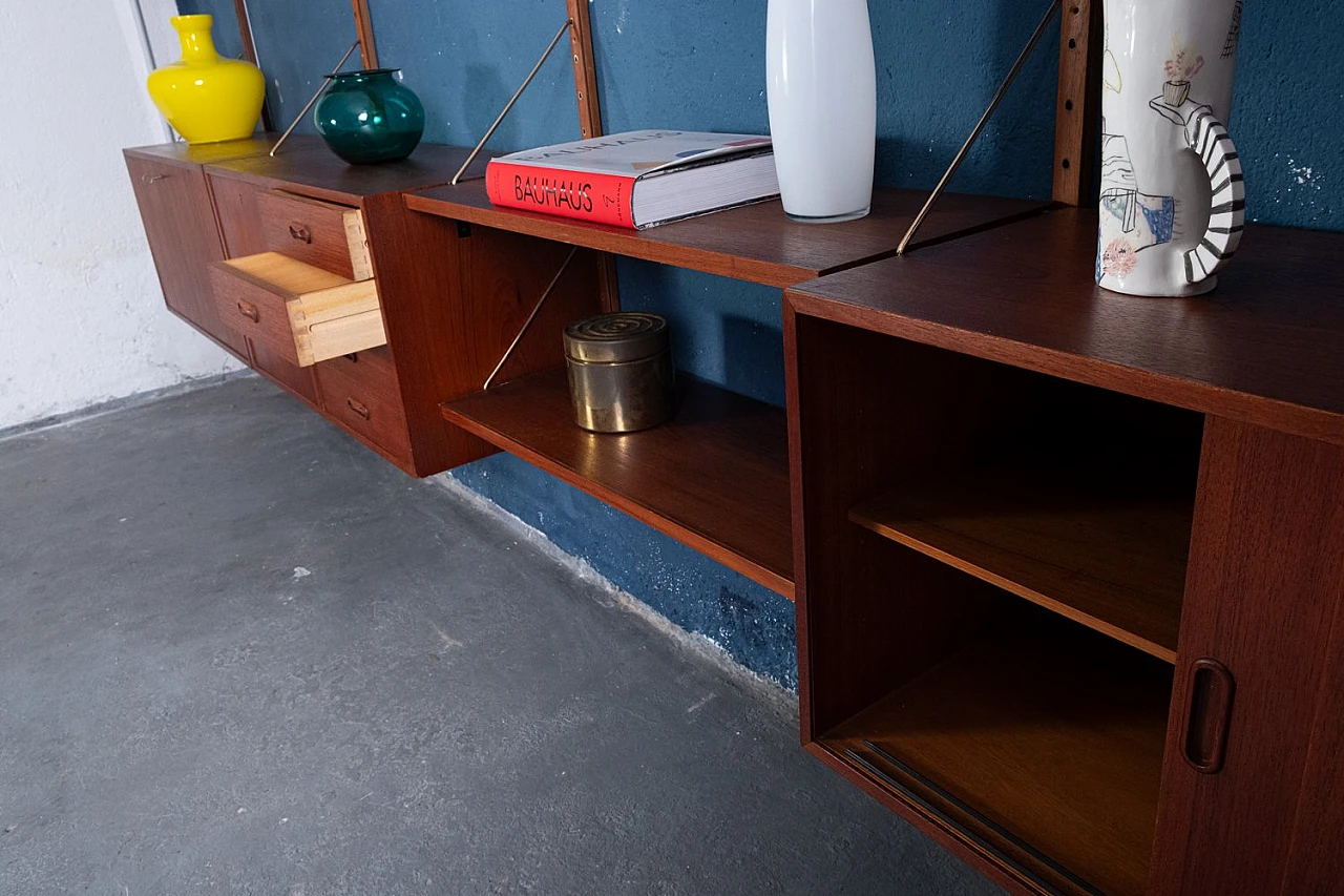 Teak bookcase by Hans Olsen, 1960s 11