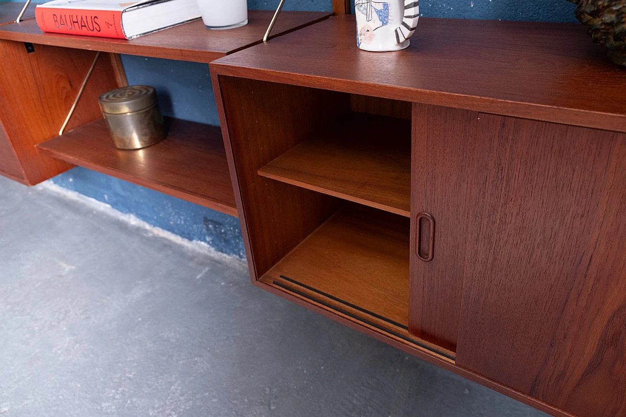 Teak bookcase by Hans Olsen, 1960s 12