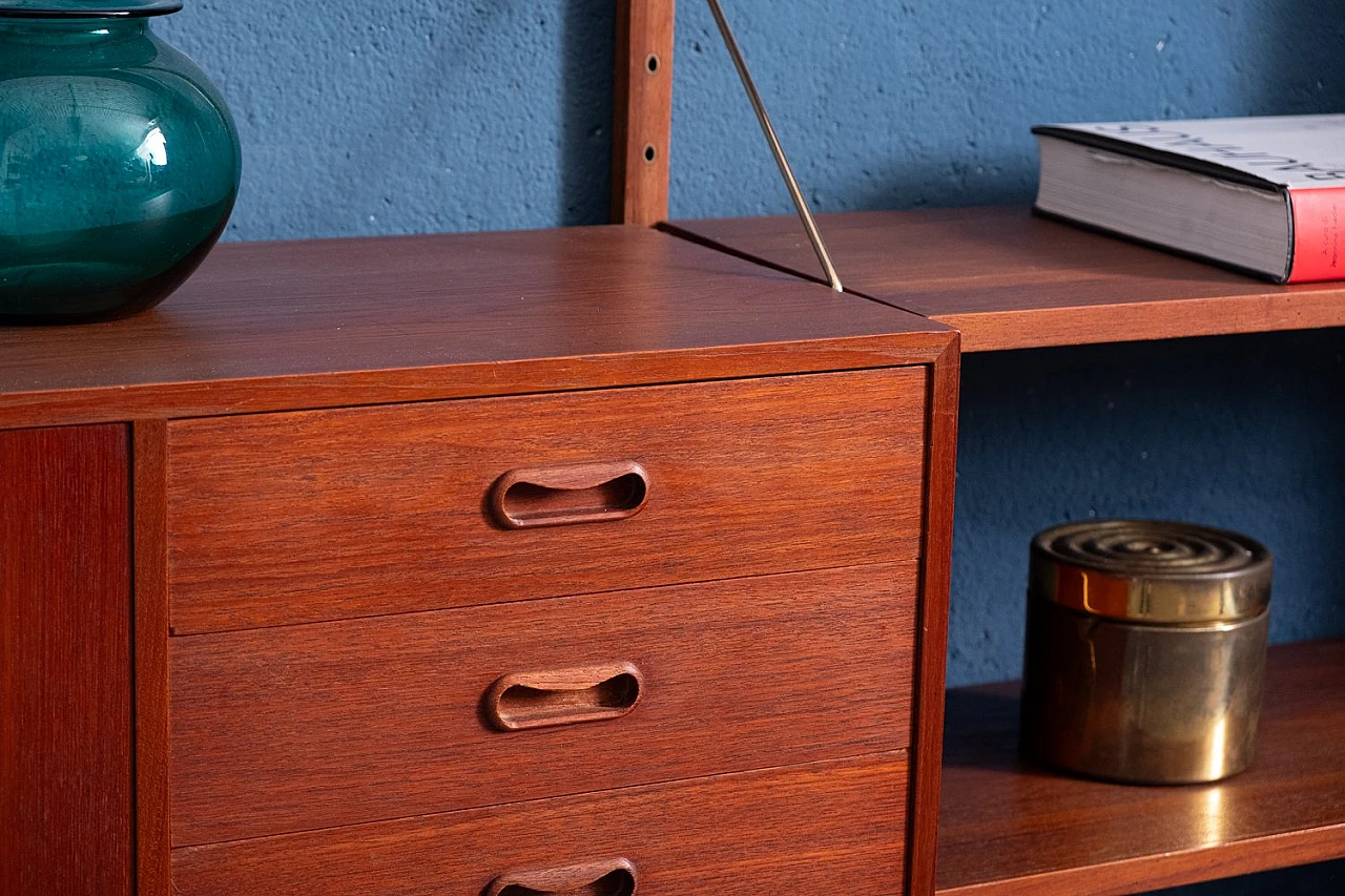 Teak bookcase by Hans Olsen, 1960s 20