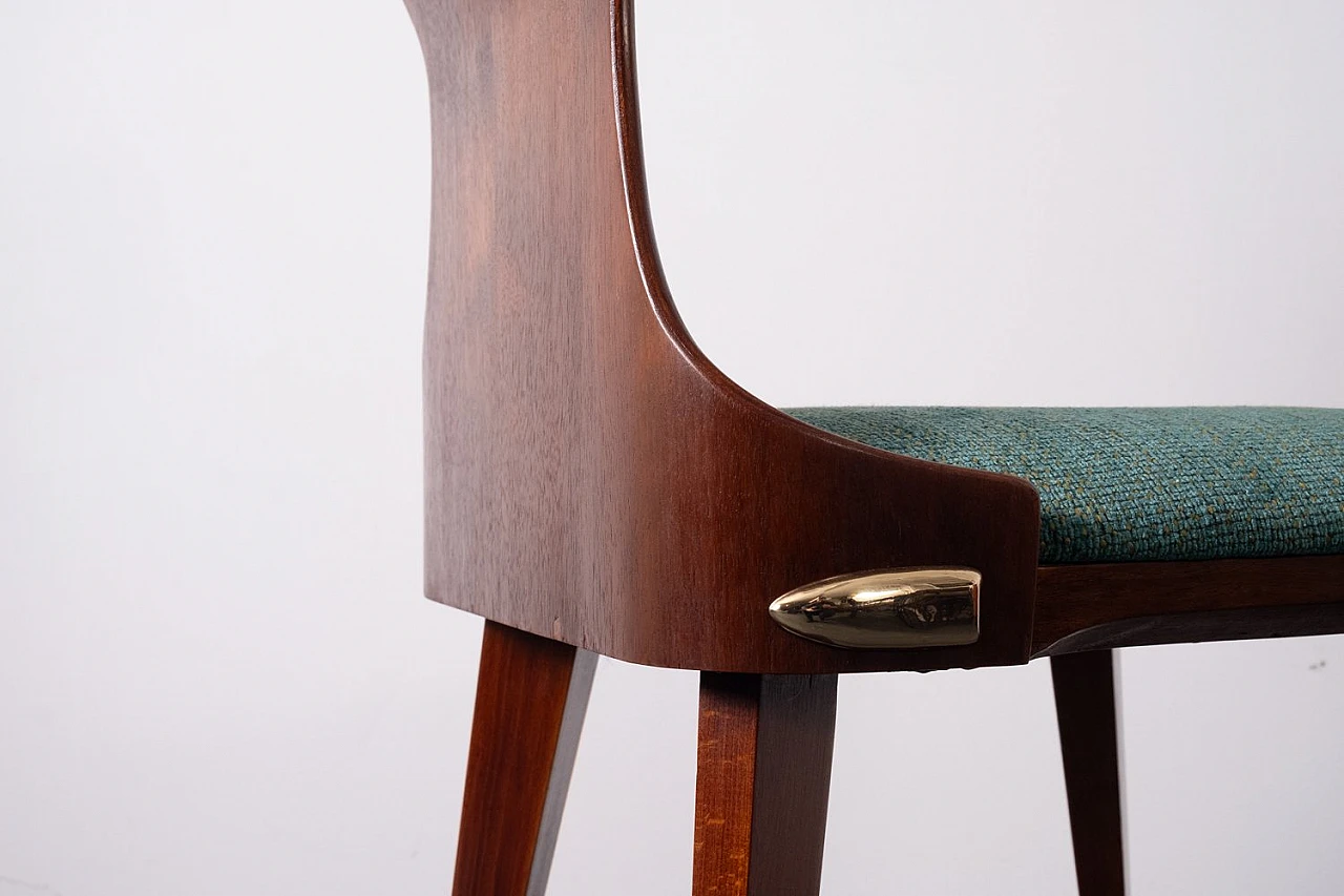 Beech and teak chair by Carlo Ratti, 1950s 3