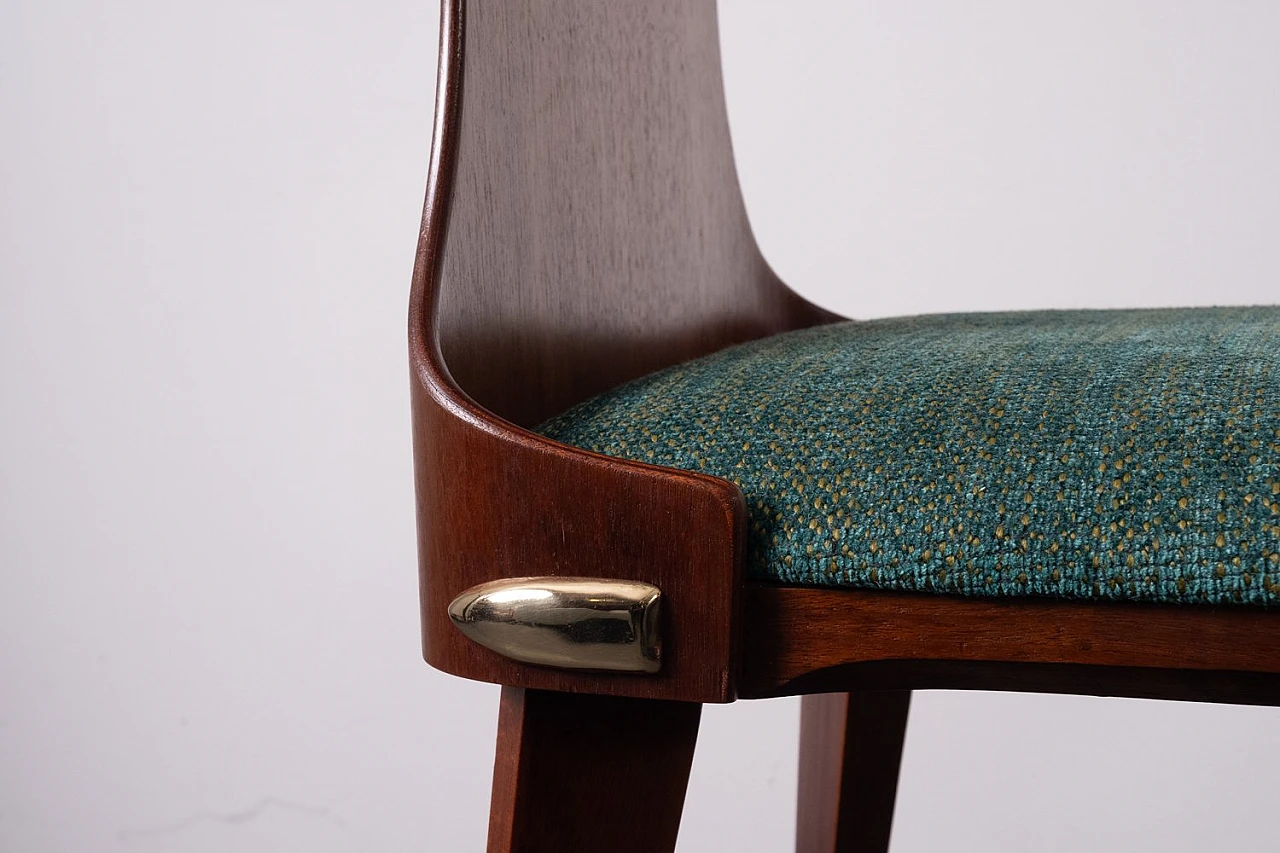 Beech and teak chair by Carlo Ratti, 1950s 4