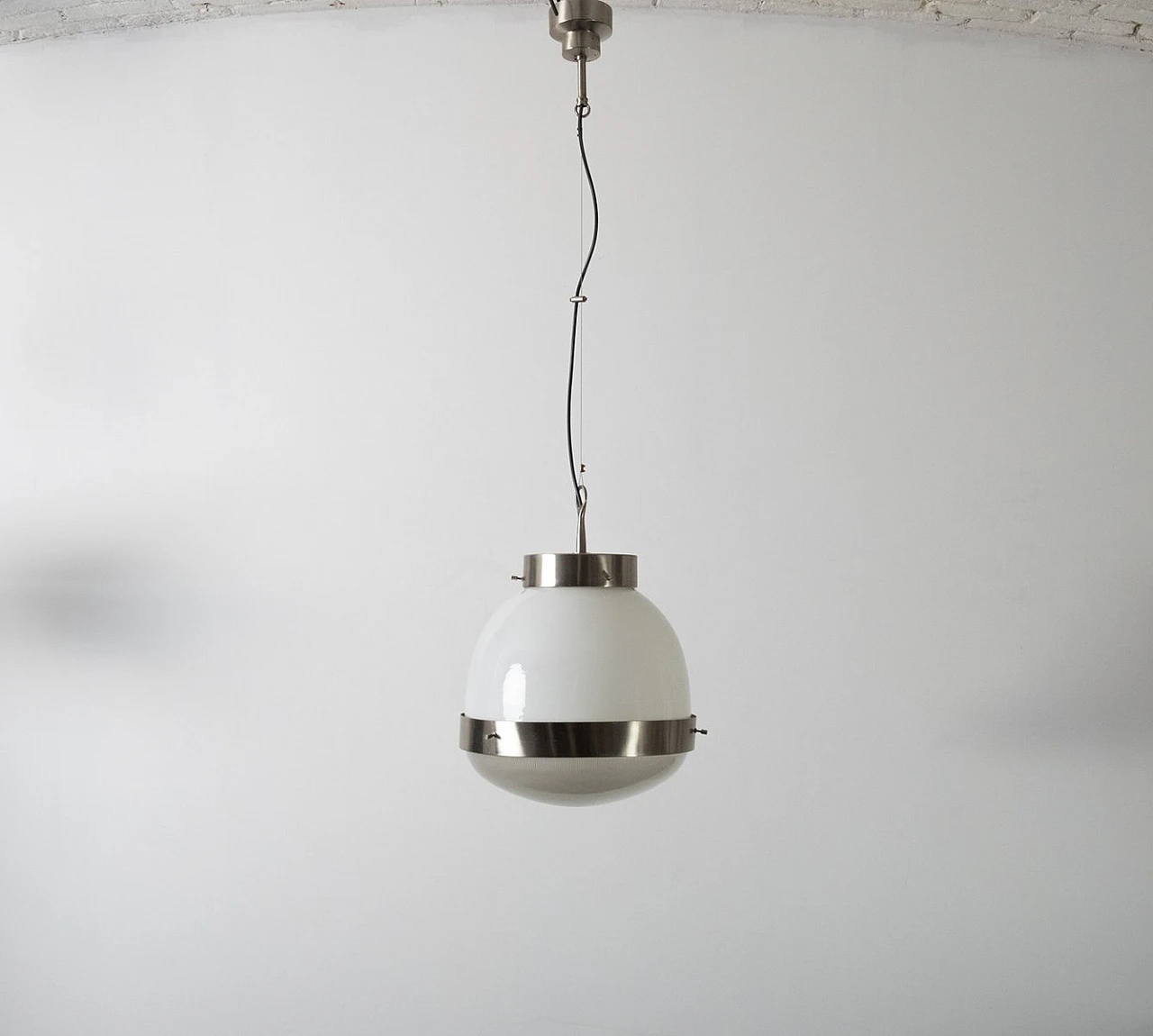 Delta hanging lamp by S. Mazza for Artemide, 1960s 4