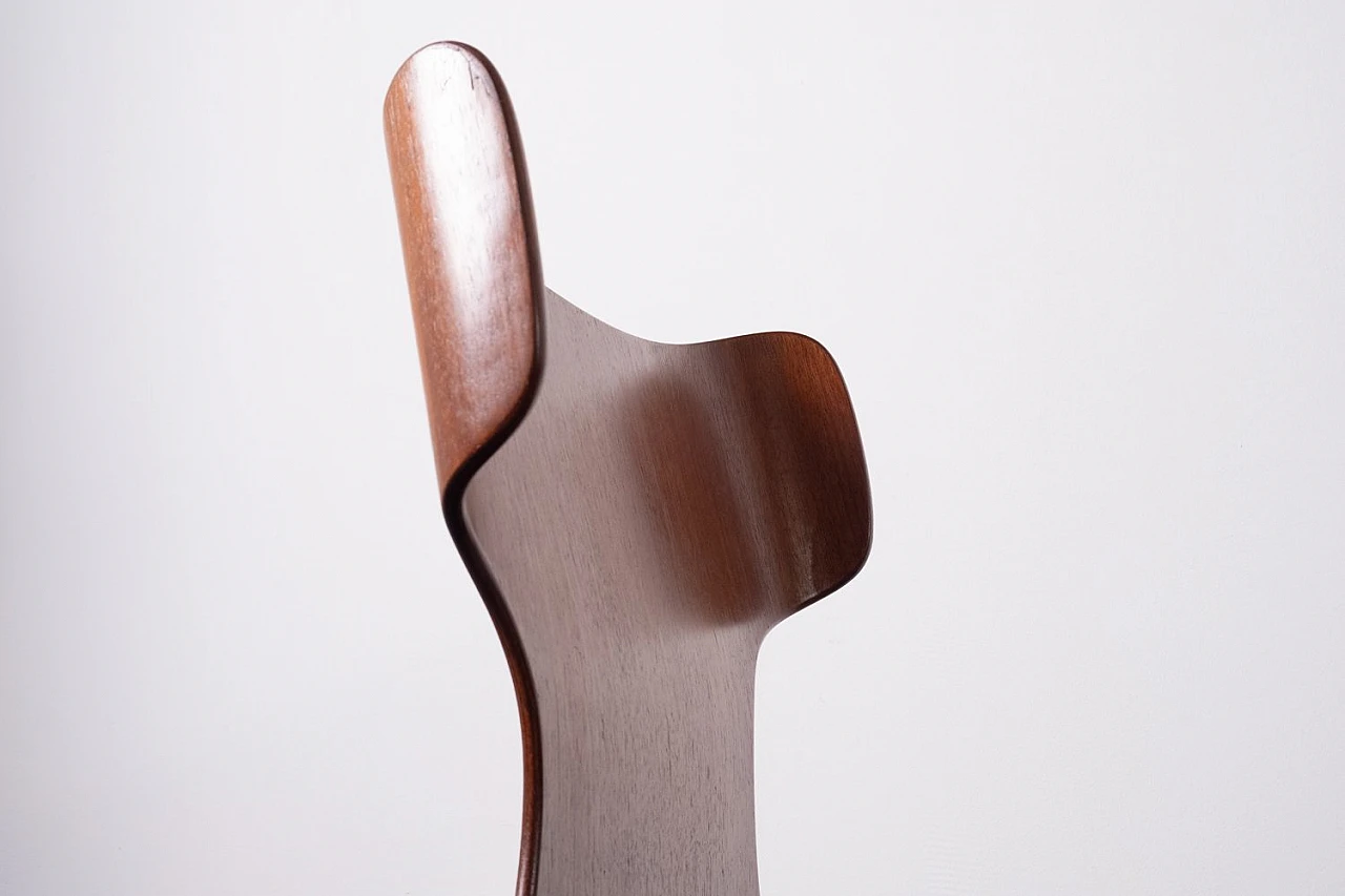 Beech and teak chair by Carlo Ratti, 1950s 5