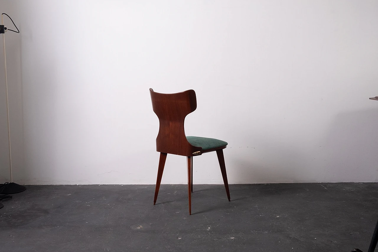 Beech and teak chair by Carlo Ratti, 1950s 7