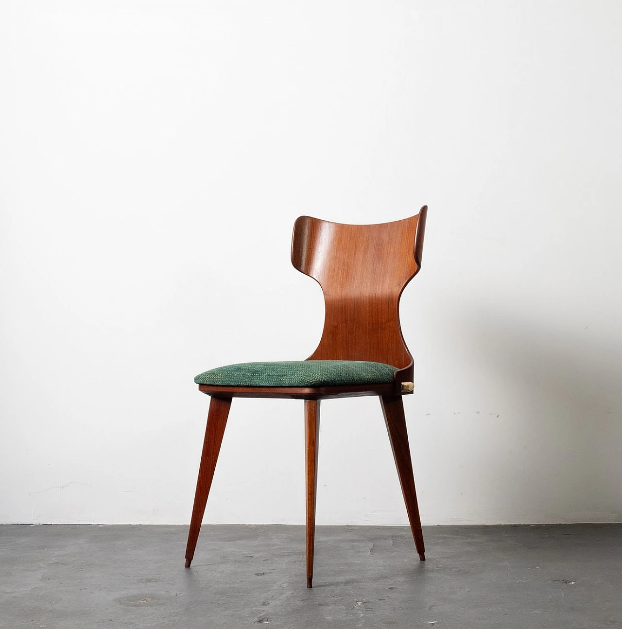 Beech and teak chair by Carlo Ratti, 1950s 9