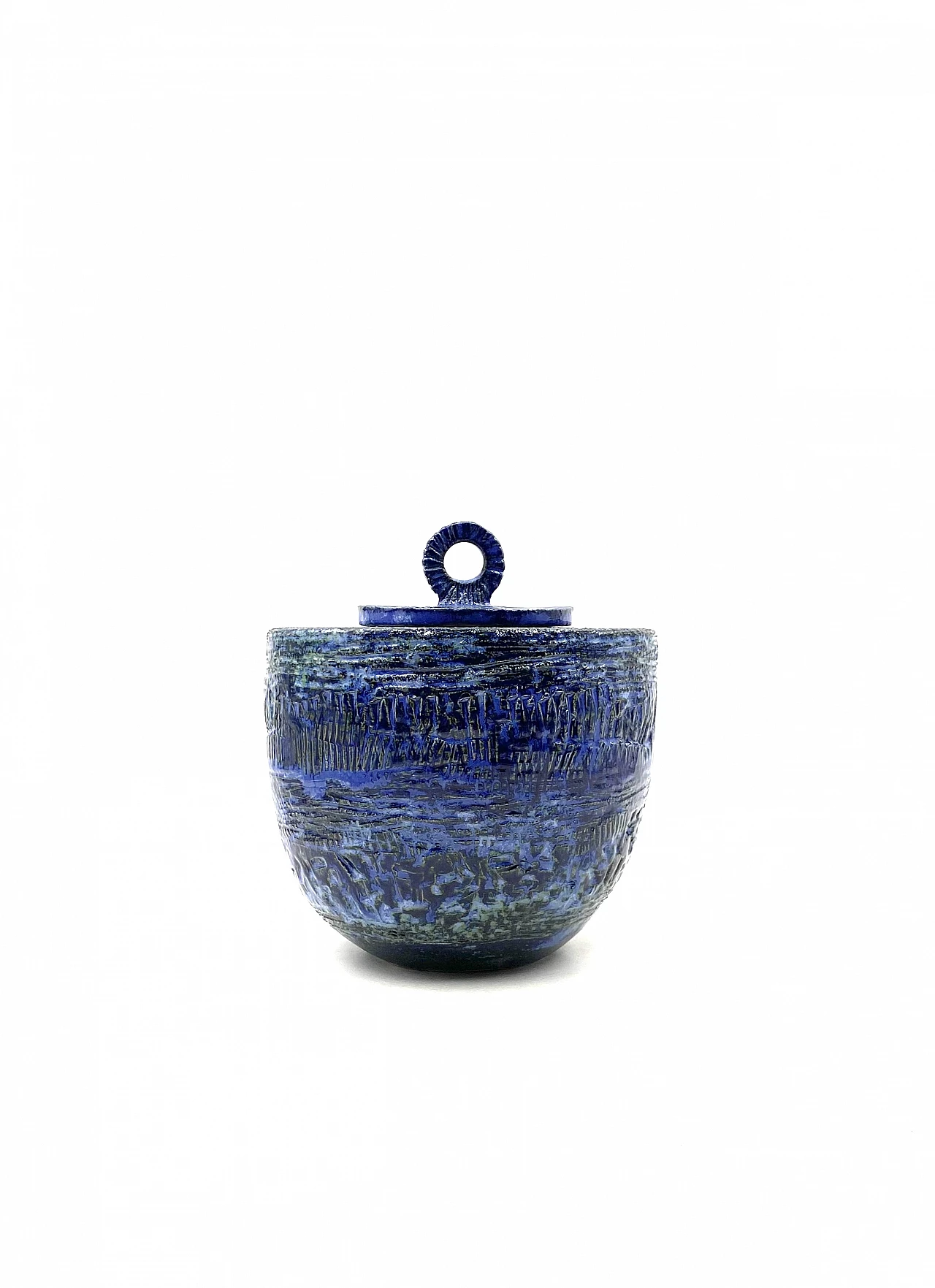 Blue terracotta vase, 1950s 10