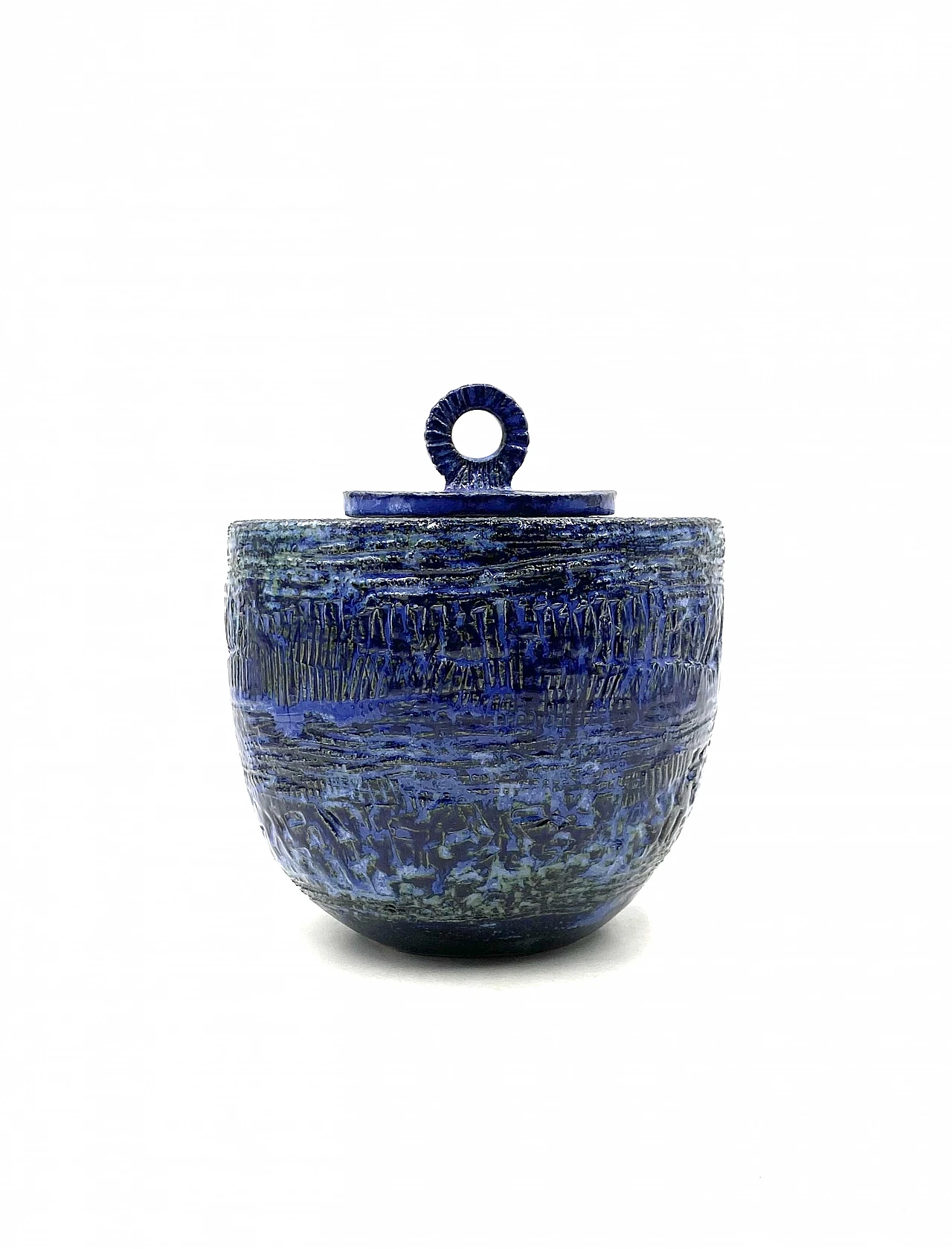 Blue terracotta vase, 1950s 11