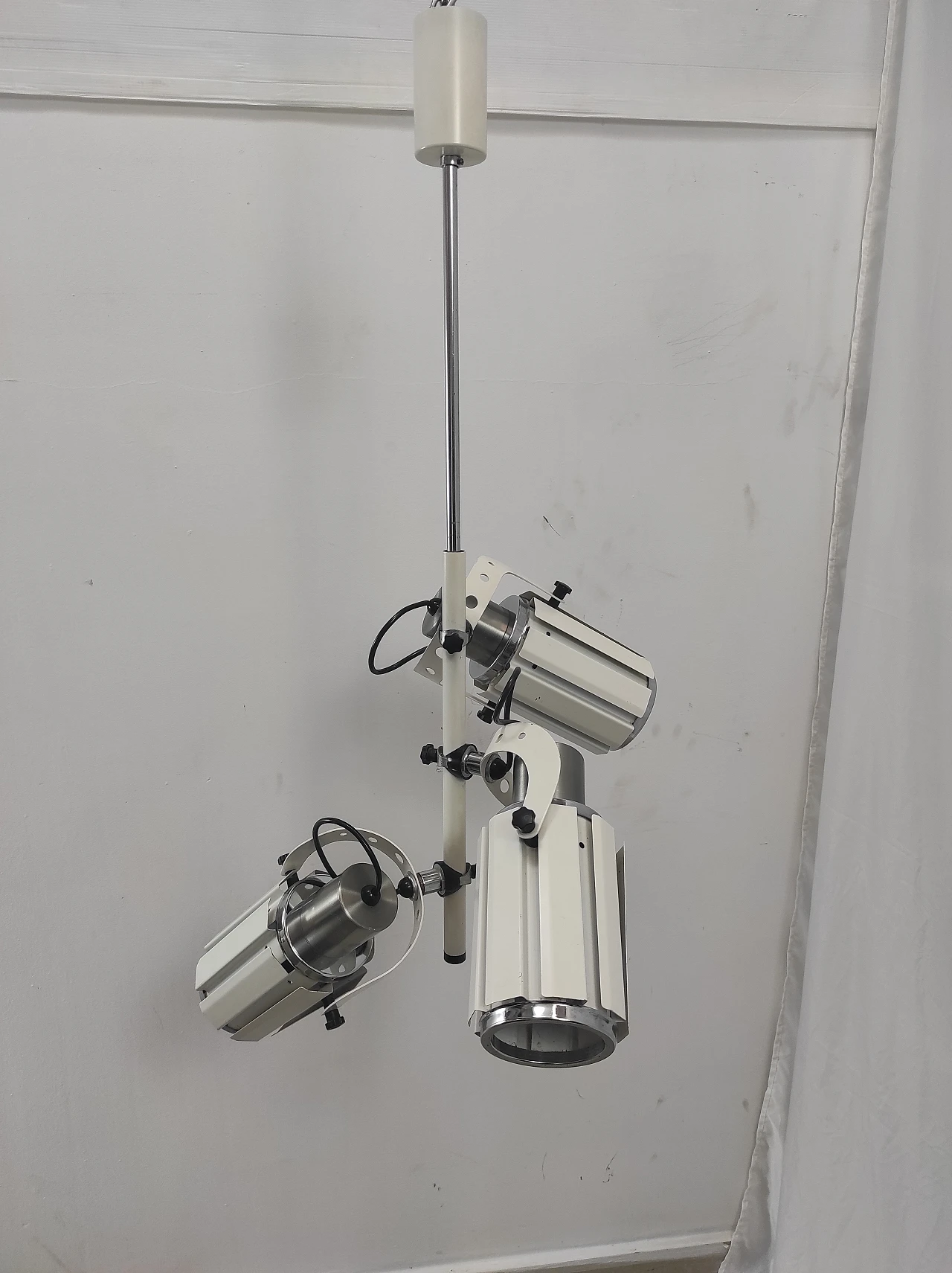 Pendant lamp with three adjustable lights, 1970s 6