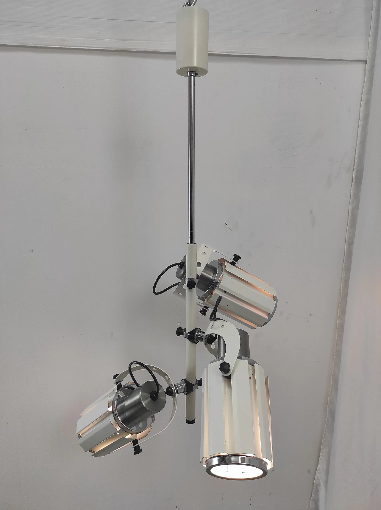 Pendant lamp with three adjustable lights, 1970s 12