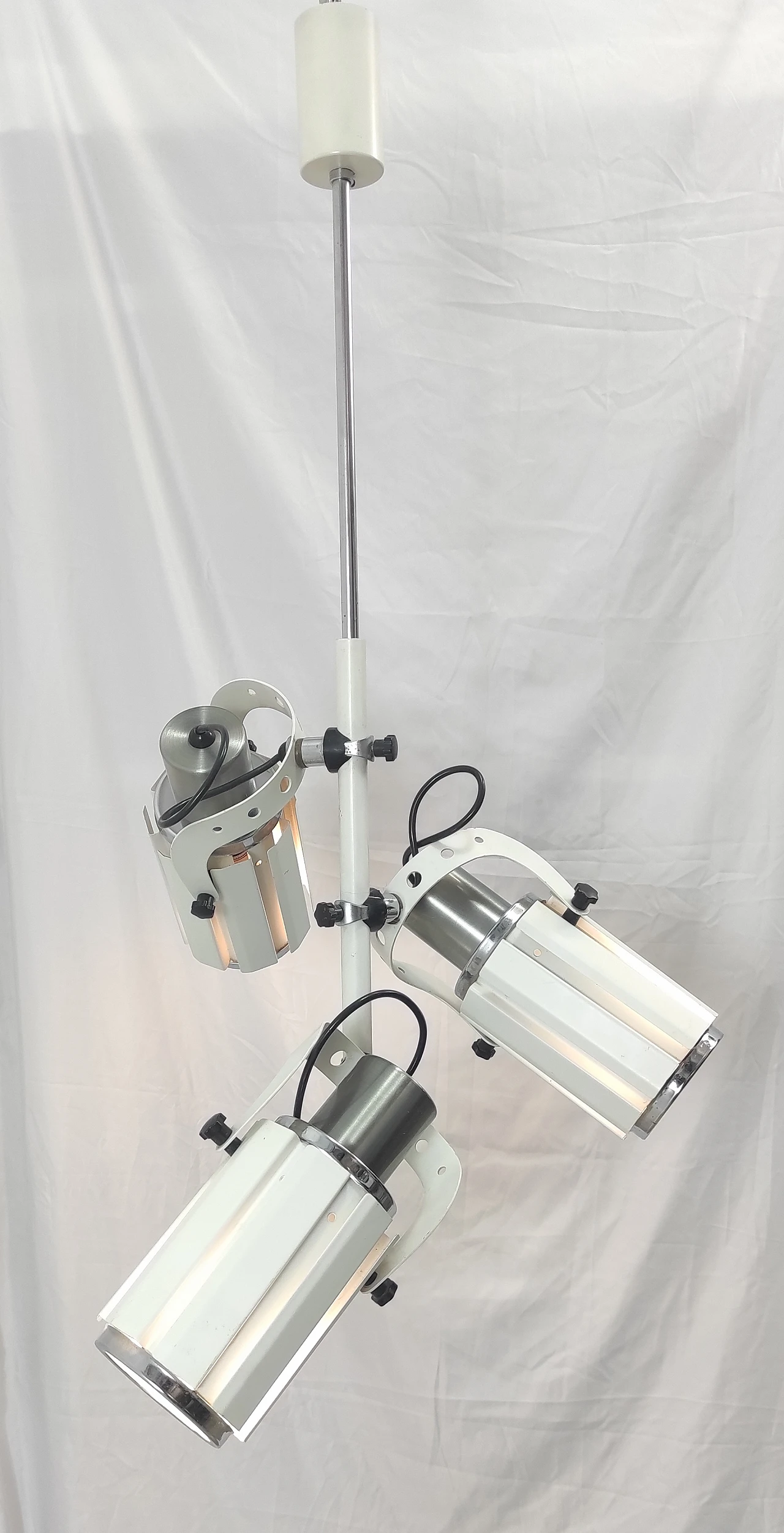 Pendant lamp with three adjustable lights, 1970s 13