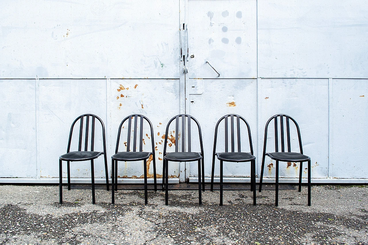 5 Stackable chairs 222 by Robert Mallet-Stevens for Pallucco, 1982 1