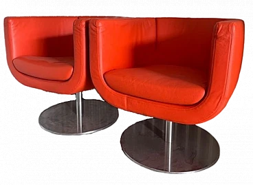 Pair of Tulip armchairs by Jeffrey Bernett for B&B Italia