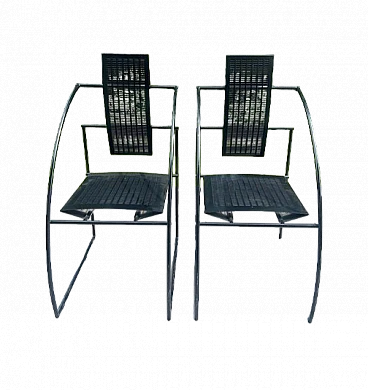 Pair of Quinta chairs by Mario Botta for Alias, 1980s