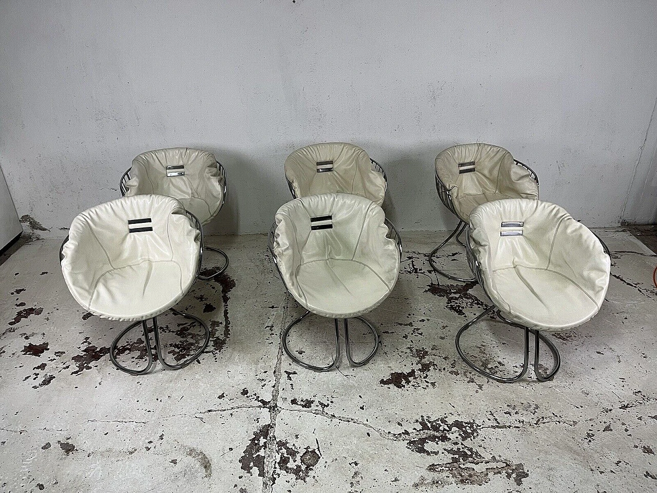 6 Chairs Pan Am by Gastone Rinaldi for Rima, 1970s 1