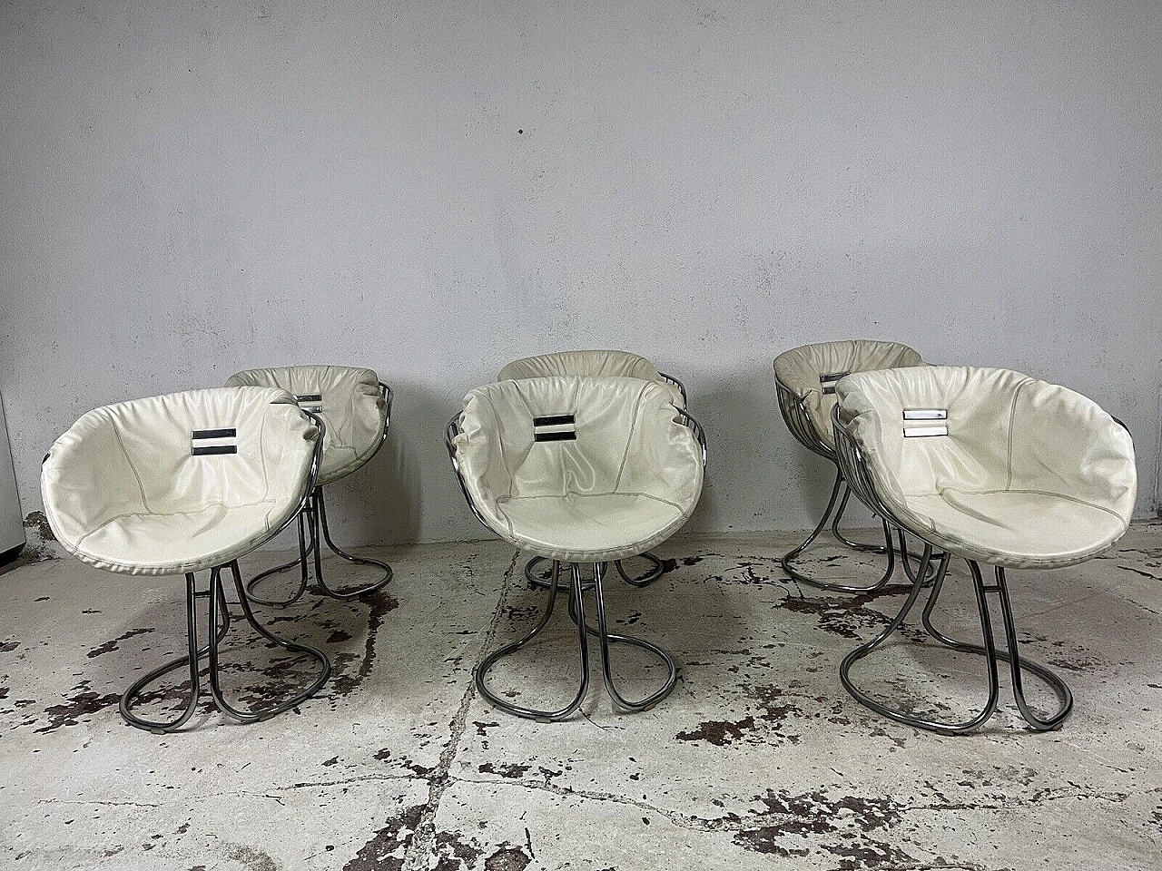 6 Chairs Pan Am by Gastone Rinaldi for Rima, 1970s 2