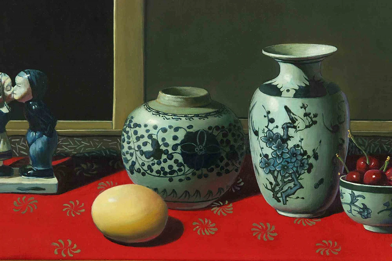 Specchio (Zhang Wei Guang), Vasi e statuette, pittura a olio Anni 2000 4