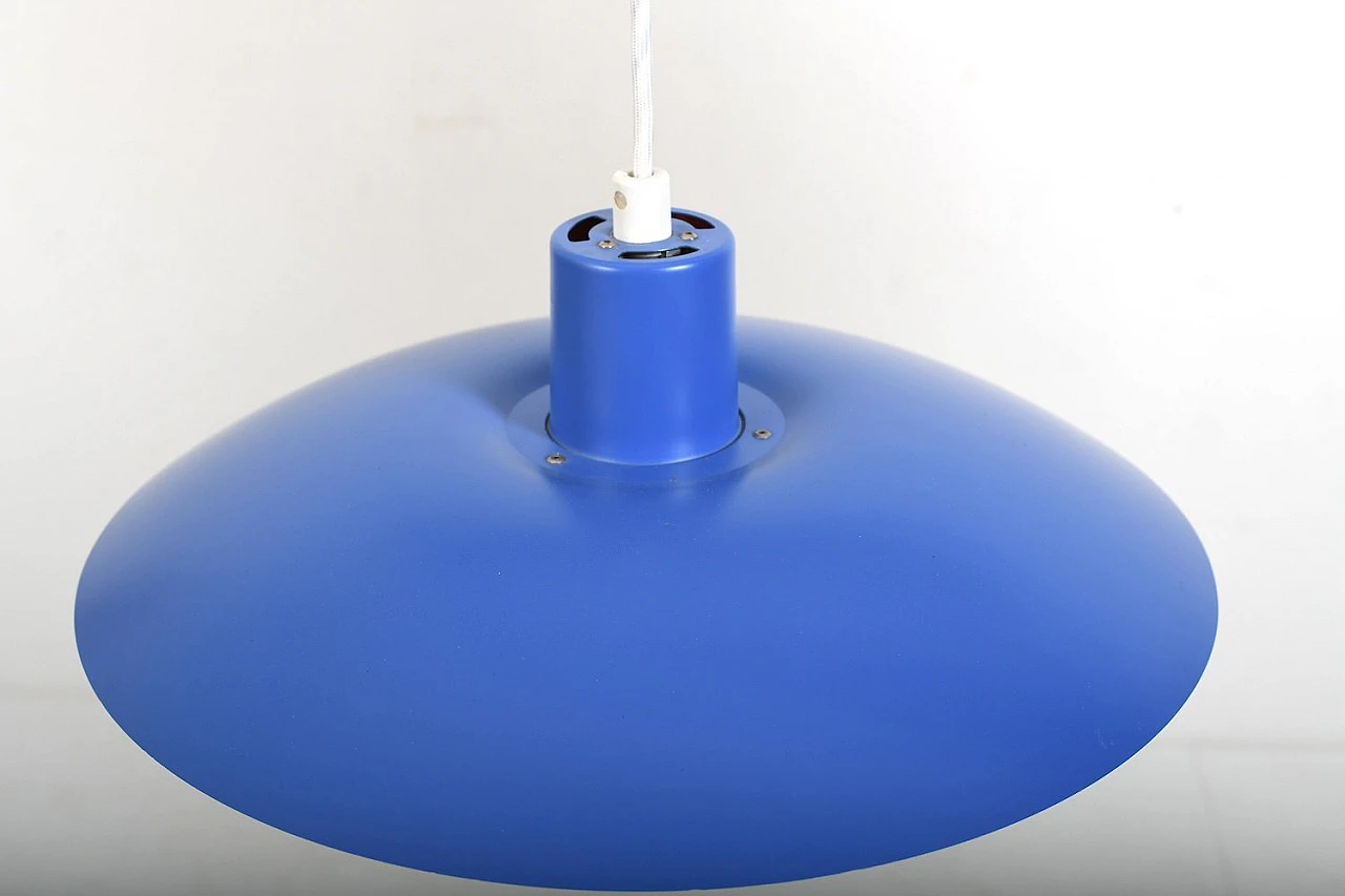 PH 4/3 blue ceiling lamp by P. Henningsen for L. Poulsen, 1970s 2