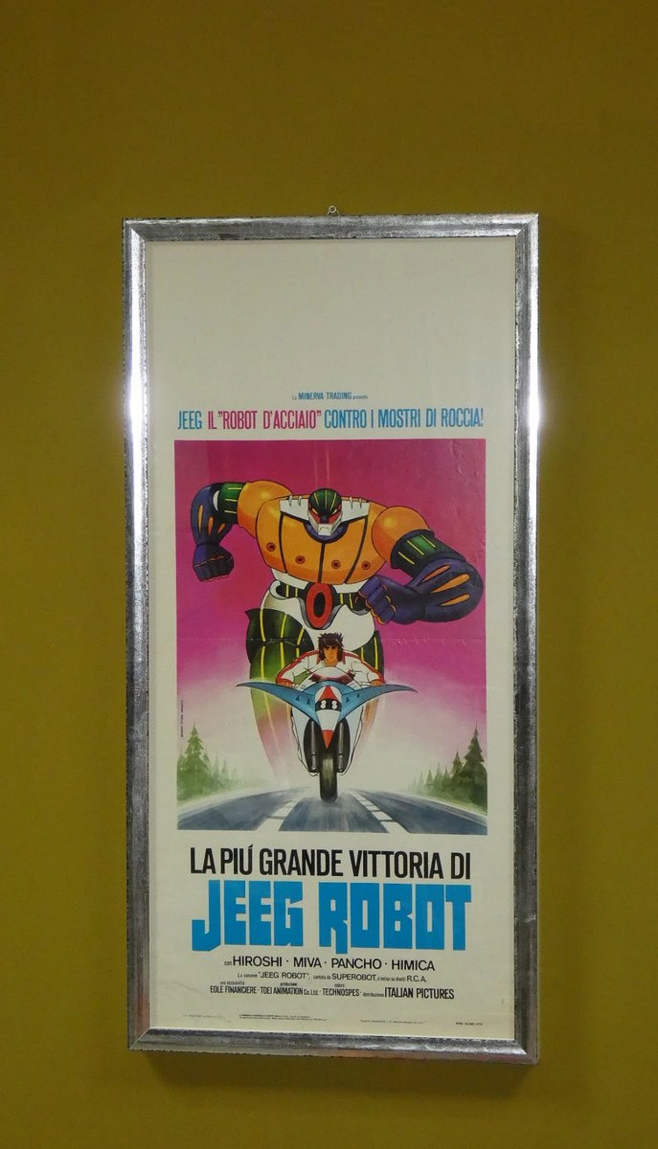 First edition Jeeg Robot poster by Piovano for Studio Paradiso, 1979 1