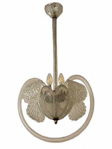 Chandelier by Ercole Barovier for Barovier & Toso, 1940s