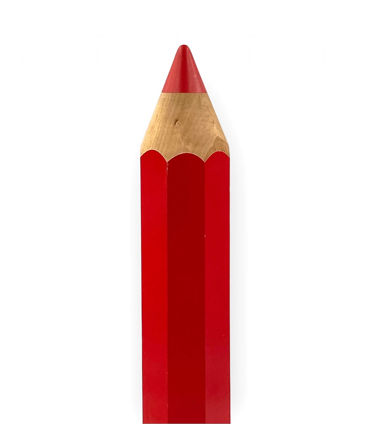 Red pencil shaped table lamp by Pierre Sala for Vilac, 1980s 11