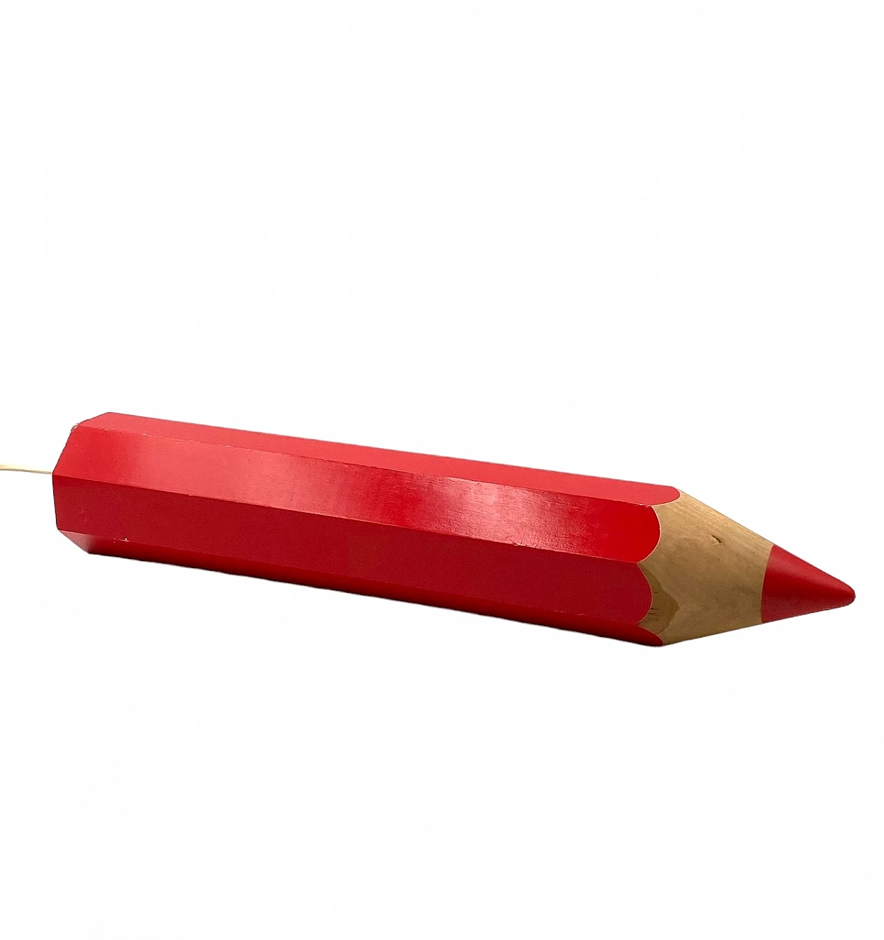 Red pencil shaped table lamp by Pierre Sala for Vilac, 1980s 17