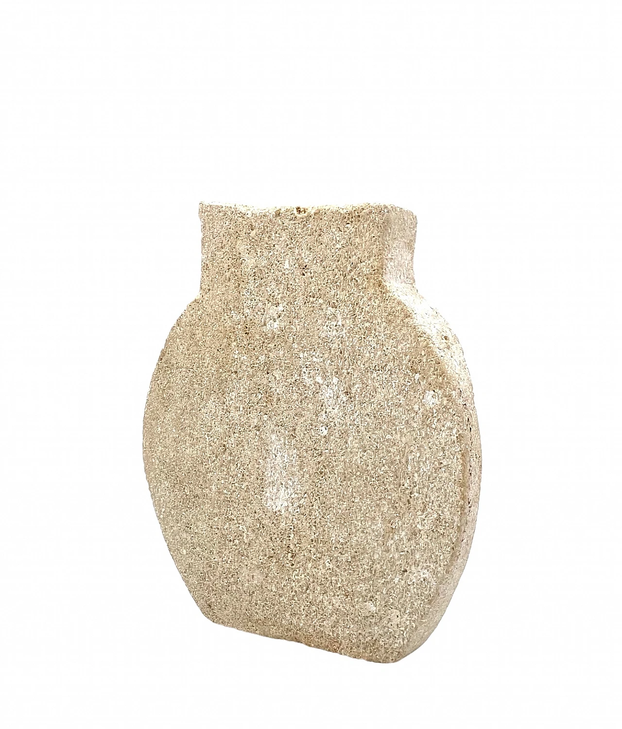 Cubist owl sculpture in white stone, 1960s 10