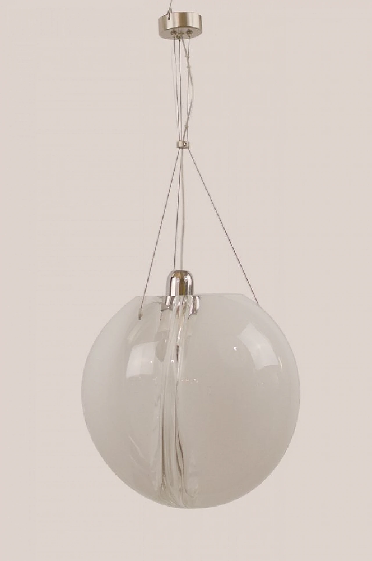 SP POC 35 ceiling lamp in glass by B. Maggioli for Vistosi, 2000s 1