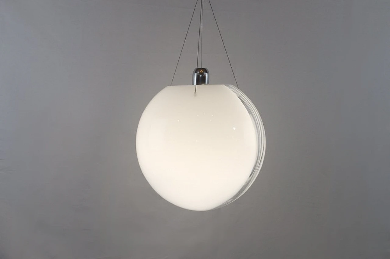 SP POC 35 ceiling lamp in glass by B. Maggioli for Vistosi, 2000s 2